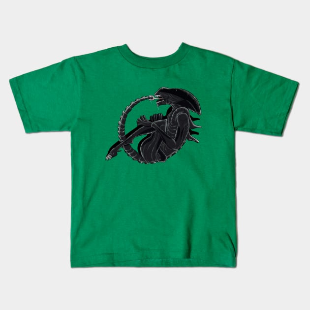 Xenouroboros Kids T-Shirt by itsaaudraw